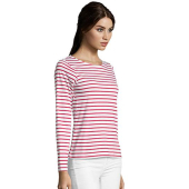 Women´s Long Sleeve Striped T-Shirt Marine
